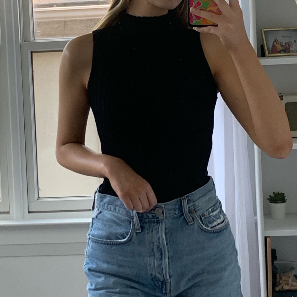 Princess Polly ribbed mockneck top